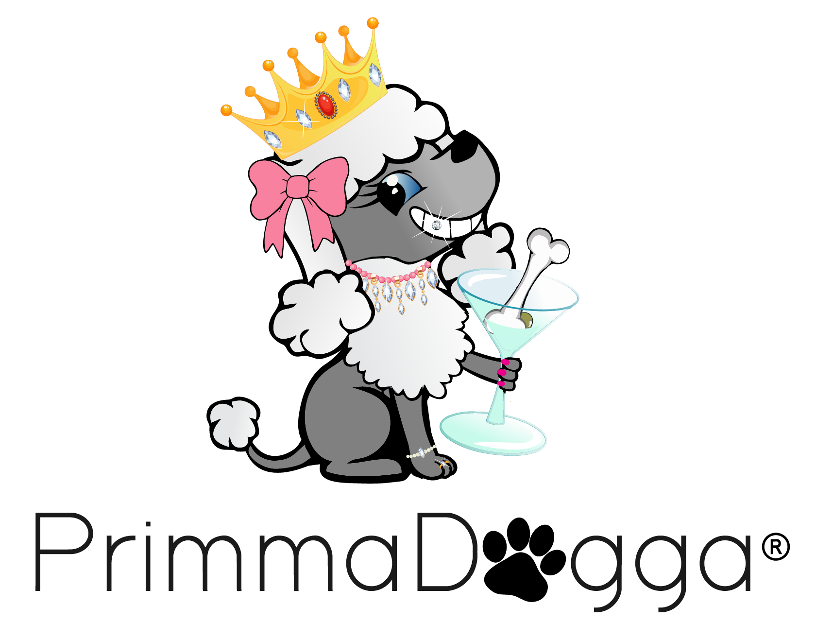 PrimmaDogga Logo - Mobile Dog Party Caterers